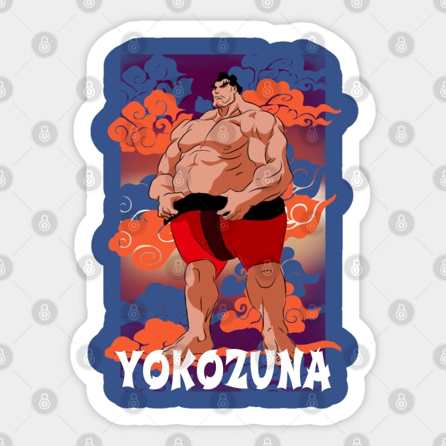 Street fighter banzai Yokozuna Sticker TeePublic